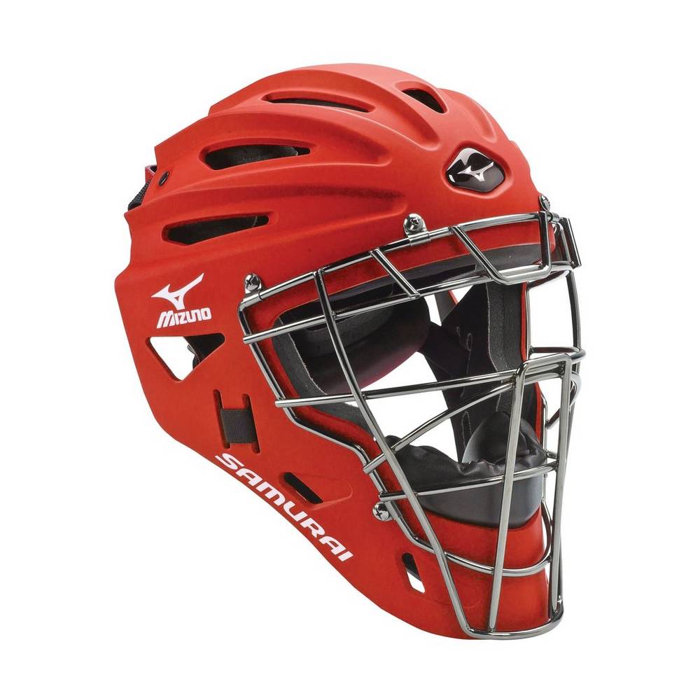 Casco De Beisbol Mizuno Samurai G4 Hombre Rojas Outlet DQAZ-83712